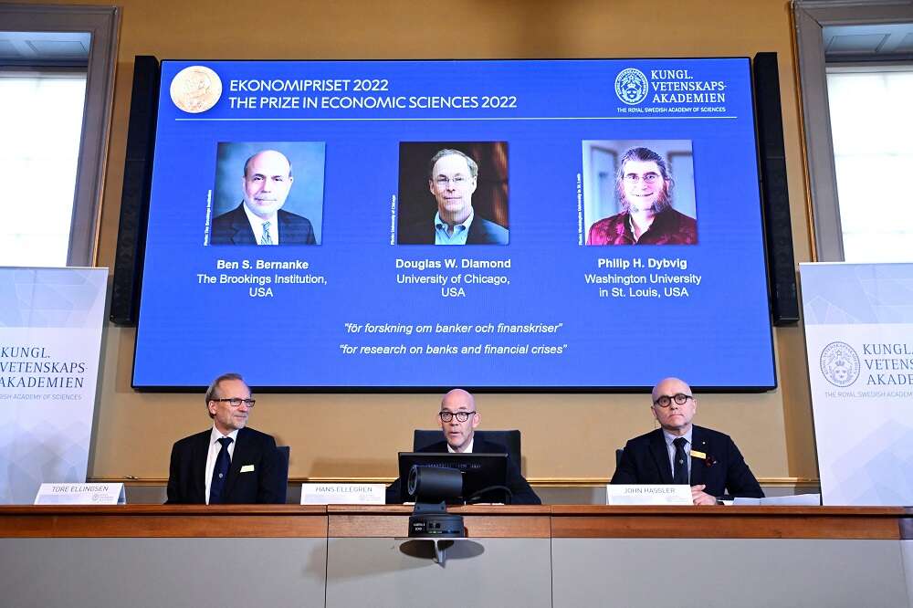 Banking crisis breakthroughs win Nobel economics prize for Bernanke, Diamond, Dybvig
