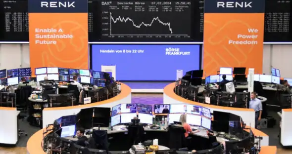 European shares inch higher on earnings boost; Maersk drops