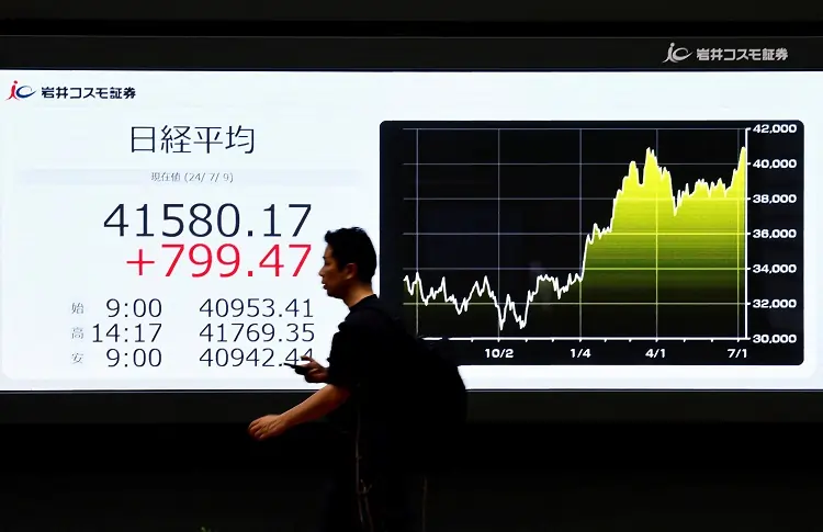 Asia shares rise; kiwi slumps after RBNZ’s less hawkish tone