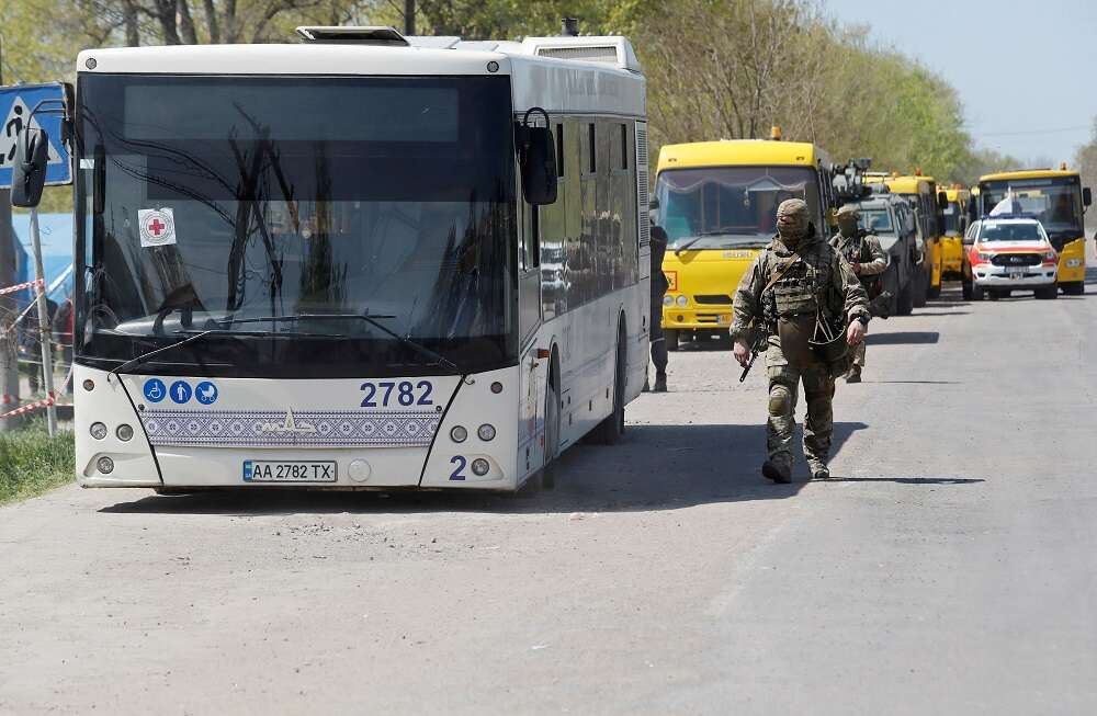 Civilians from Mariupol flee Azovstal bunkers in U.N.-led evacuation
