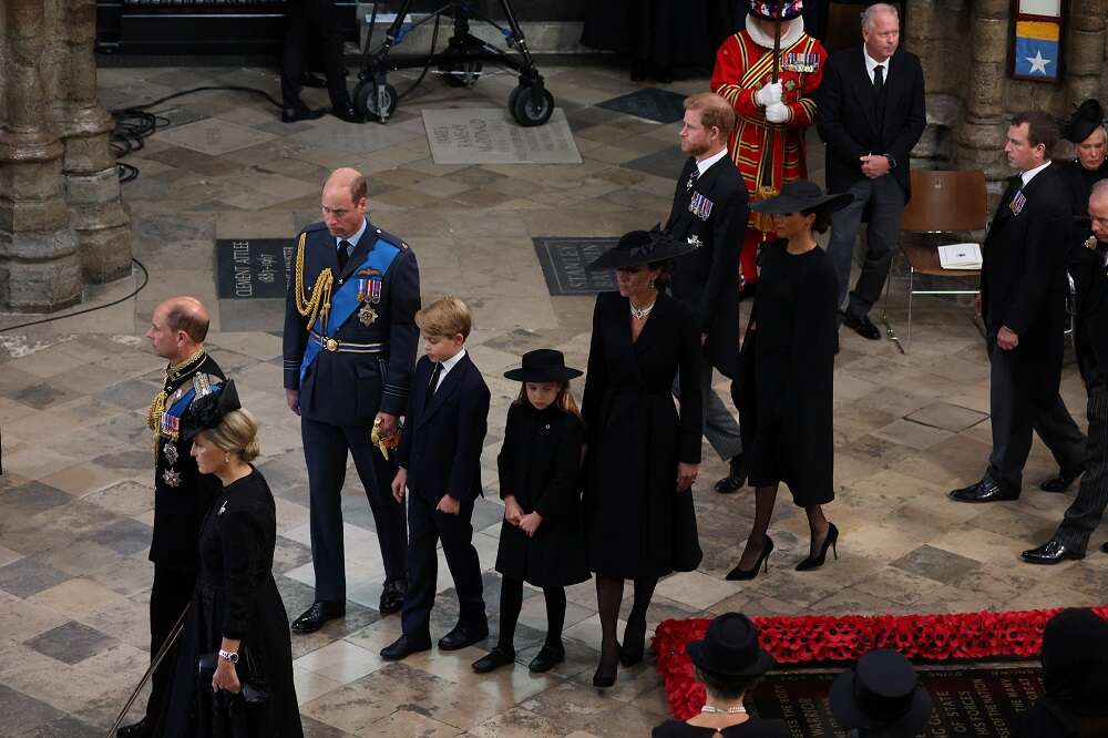 Royals’ grief for queen shows through ceremonial pageantry