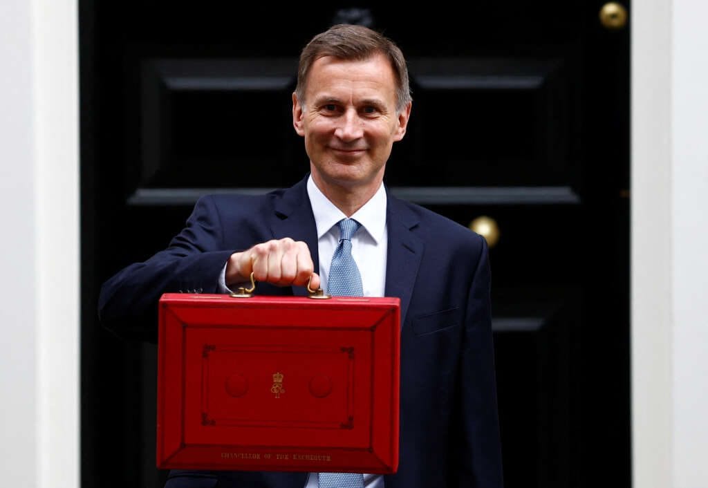 UK finance minister Hunt: Good news the economy is growing