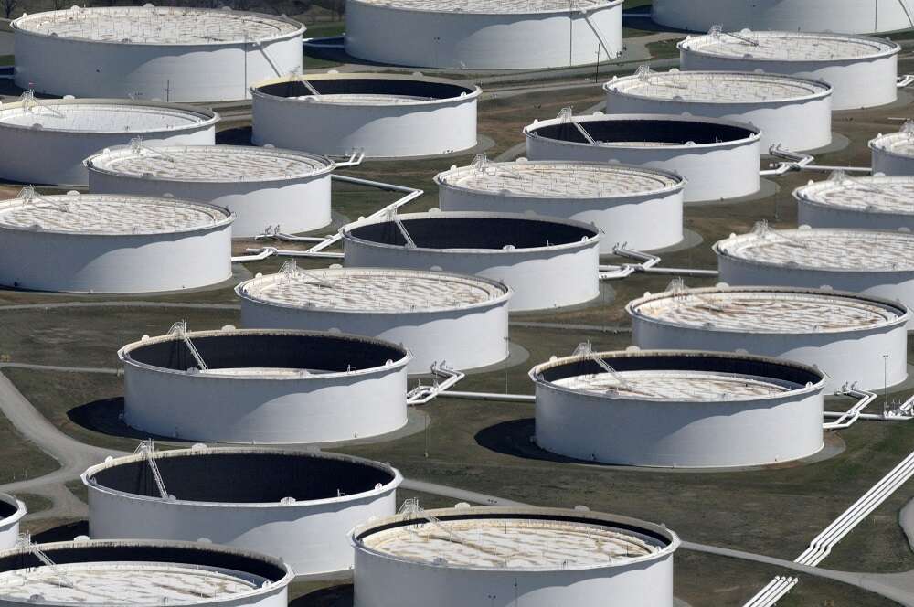 Oil up about 2% on big US crude storage draw, Middle East tension
