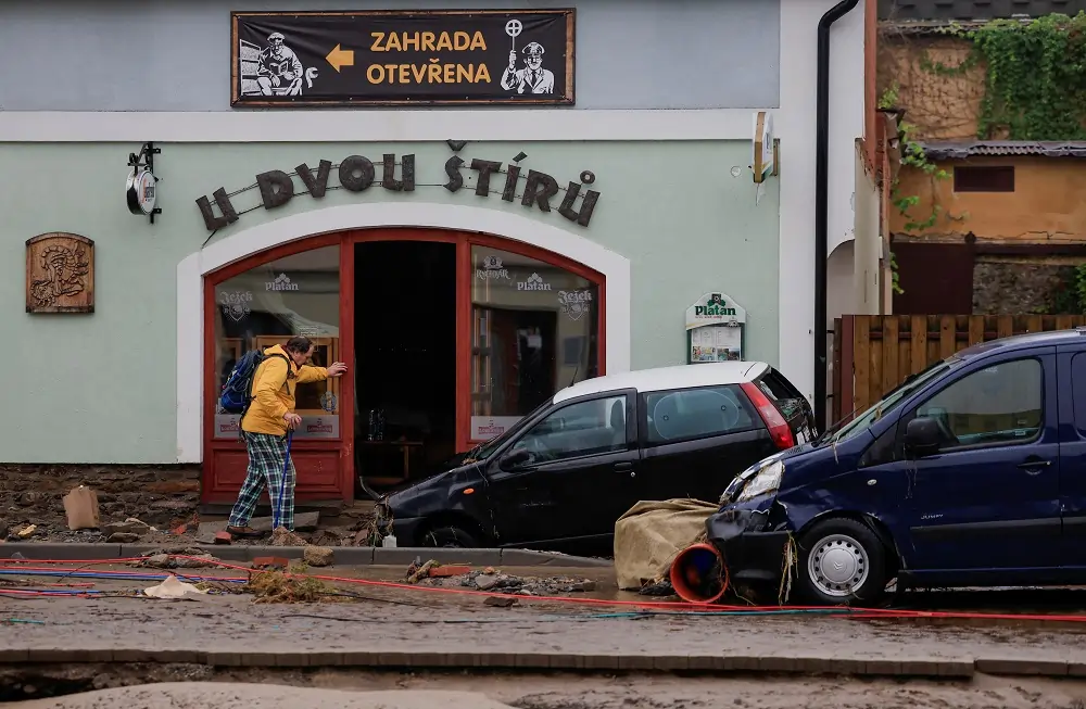 Central Europe factories and retailers shut in flood-hit areas