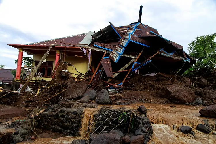 Floods kill 13 in Indonesia’s North Maluku, two injured