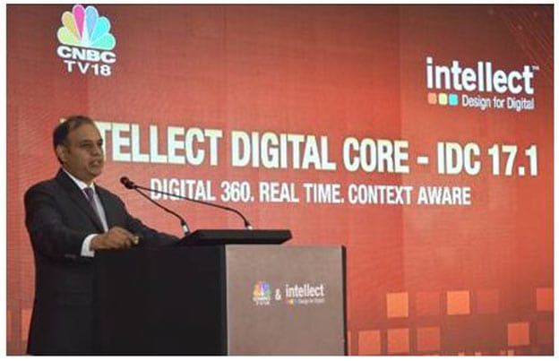 Rajesh Saxena, CEO, Global Consumer Banking (iGCB), Intellect Design Arena Limited launching Intellect Digital Core – IDC 17. 1