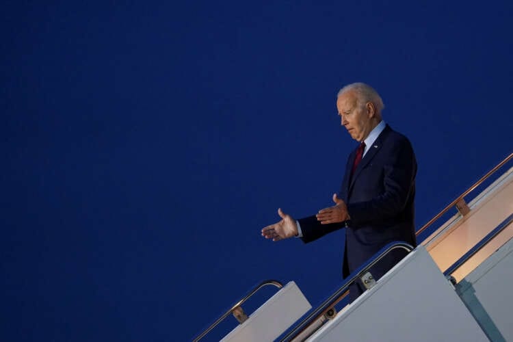 Biden arrives in Britain to meet King Charles, PM Sunak