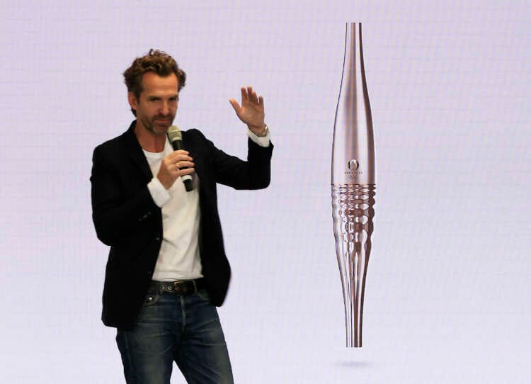 Peace-themed torch unveiled for Paris 2024 Olympics