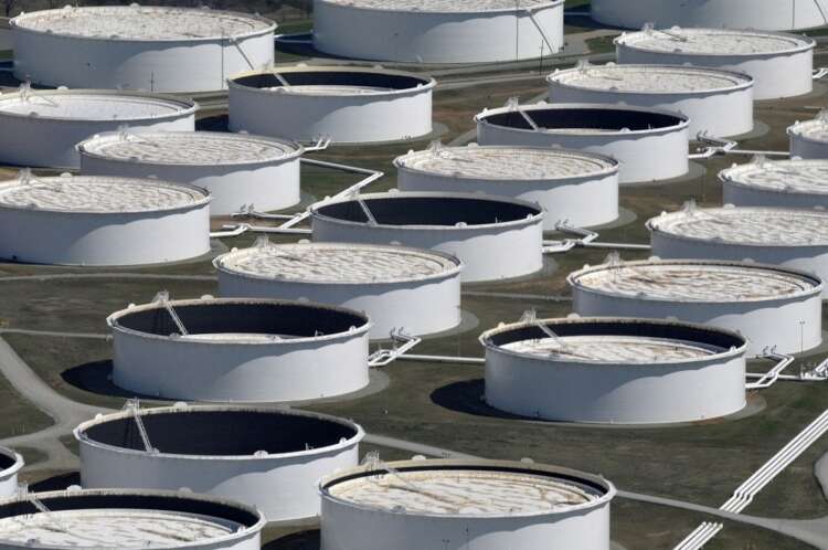 Oil up about 2% on big US crude storage draw, Middle East tension