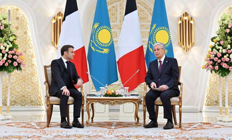 Kazakhstan welcomes France’s Macron under Moscow’s disapproving gaze