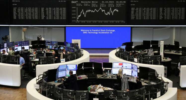 European shares edge up on retail, healthcare boost; Fed decision eyed