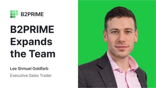 B2PRIME Strengthens Institutional Team’s Growth with Appointment of Lee Shmuel Goldfarb, Formerly of Edgewater Markets