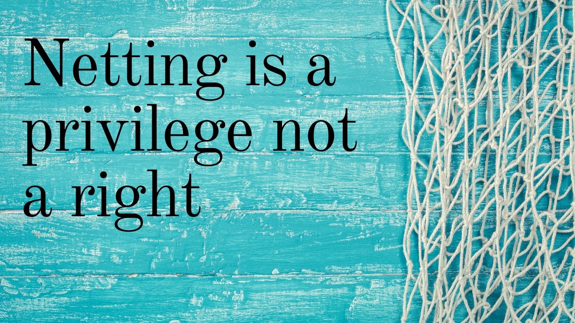 Netting is a privilege not a right