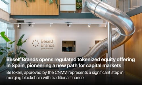 Beself Brands Opens Tokenized Equity Path in Spain