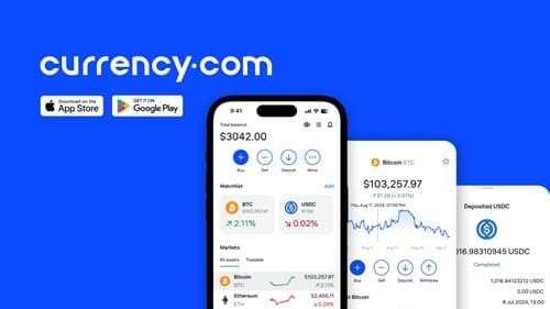 Currency.com Goes Mobile-First with Brand-New App Available in Over 100 Countries