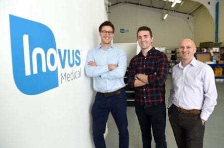 1. L-r Founders of Inovus Medical Elliot Street Jordan Van Flute Mark Wyatt of Mercia