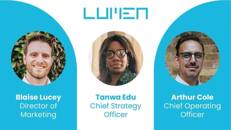 Lumen Research hires Senior Director of Marketing and appoints new Chief Operating Officer and Chief Strategy Officer