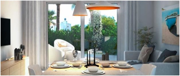 Private porches and gardens