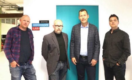 Gorilla in the room team L-r - Tom Painter Alastair Goode Martin Fincham Jonathan Barrowman