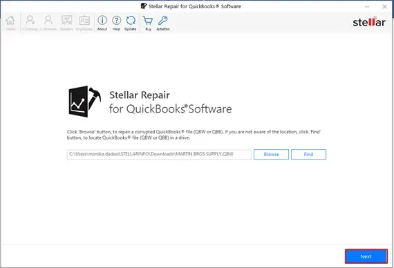 Stellar Repair for QuickBooks