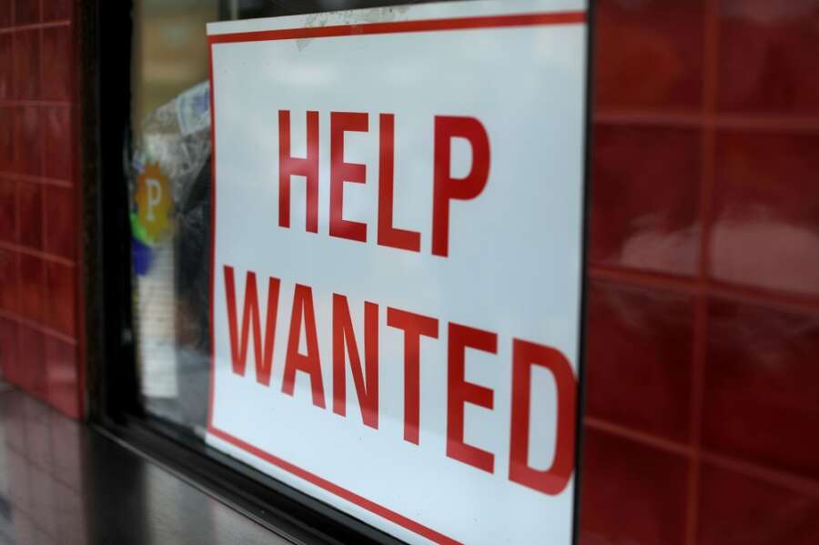 U.S. weekly jobless claims fall; layoffs lowest in more than 21 years