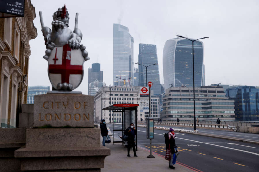 Sentiment in UK finance falls at fastest pace since 2019, survey