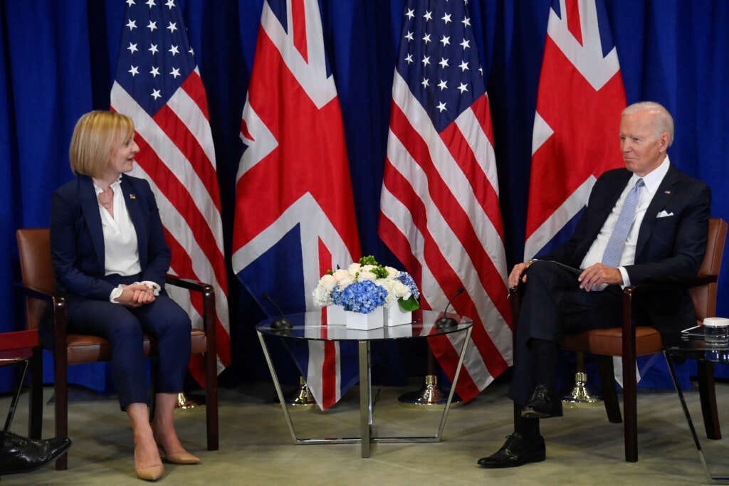 Biden, UK’s Truss commit to protect Northern Ireland deal