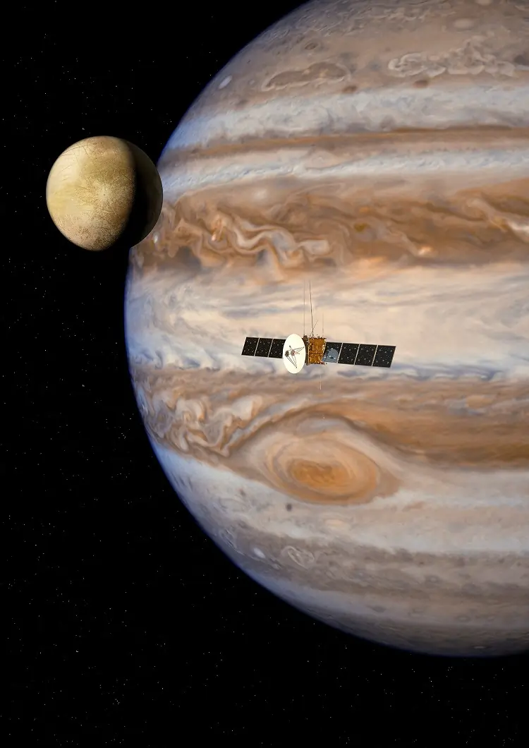 Europe’s Jupiter probe to stage daring lunar-Earth fly-by