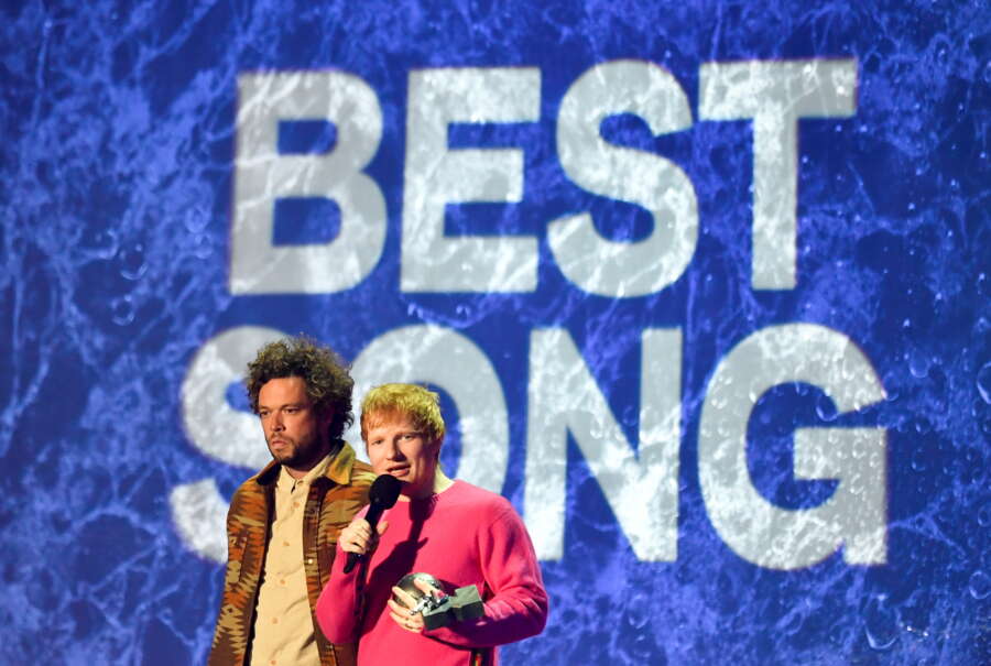 Ed Sheeran wins best artist as MTV Europe Music Awards returns to live format