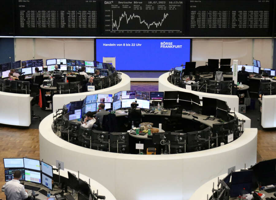 European shares gain on boost from Kering; UK stocks shine