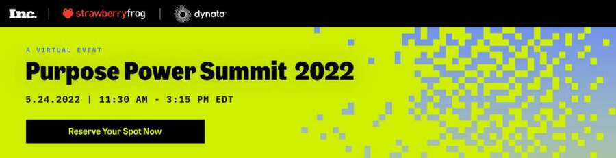 StrawberryFrog To Reveal Definitive Brand Purpose Report at Inc. 2022 Purpose Power Summit