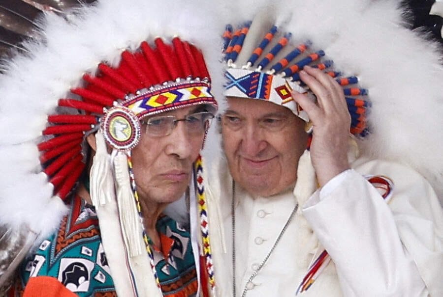 Pope apologizes for ‘deplorable evil’ of Canadian indigenous schools