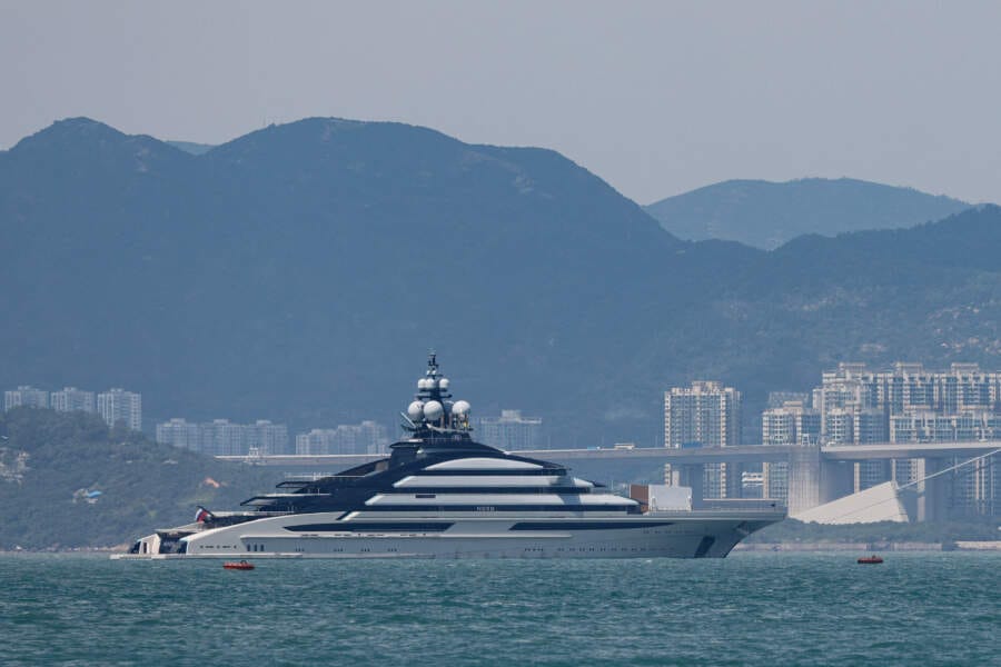 Luxury yacht owned by sanctioned Russian oligarch docked in Hong Kong
