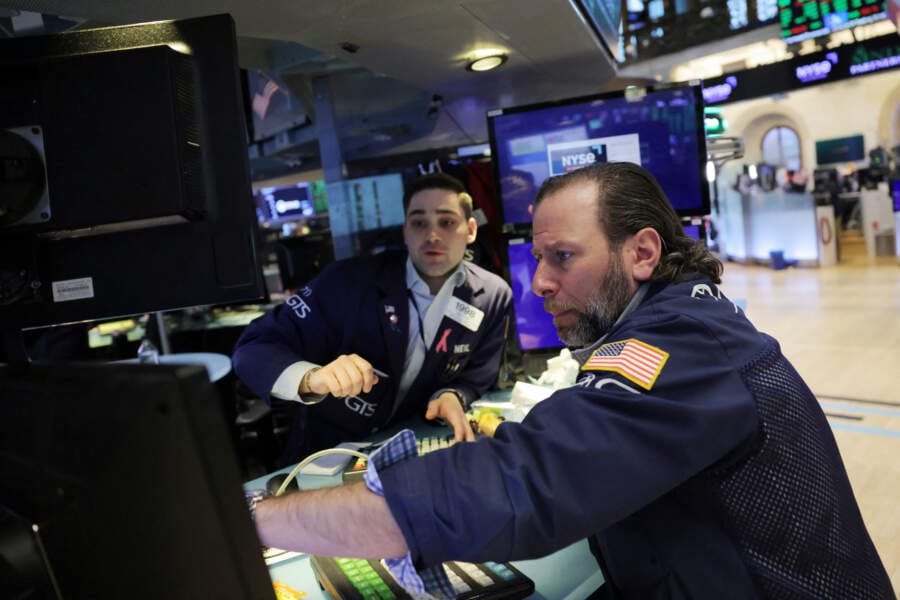 Stocks, yields fall; data suggests U.S. economy cooling