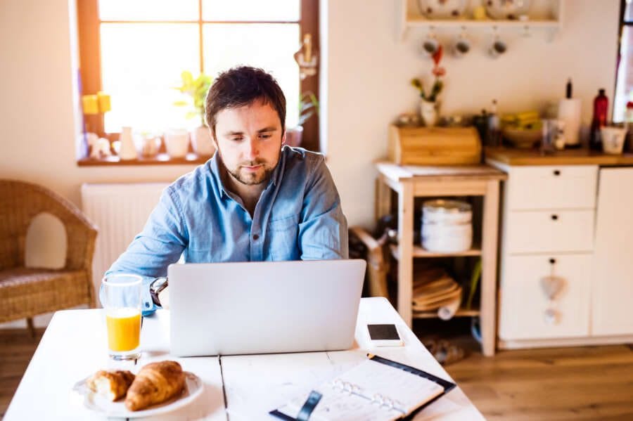 More than a third of UK office workers have no dedicated workspace at home