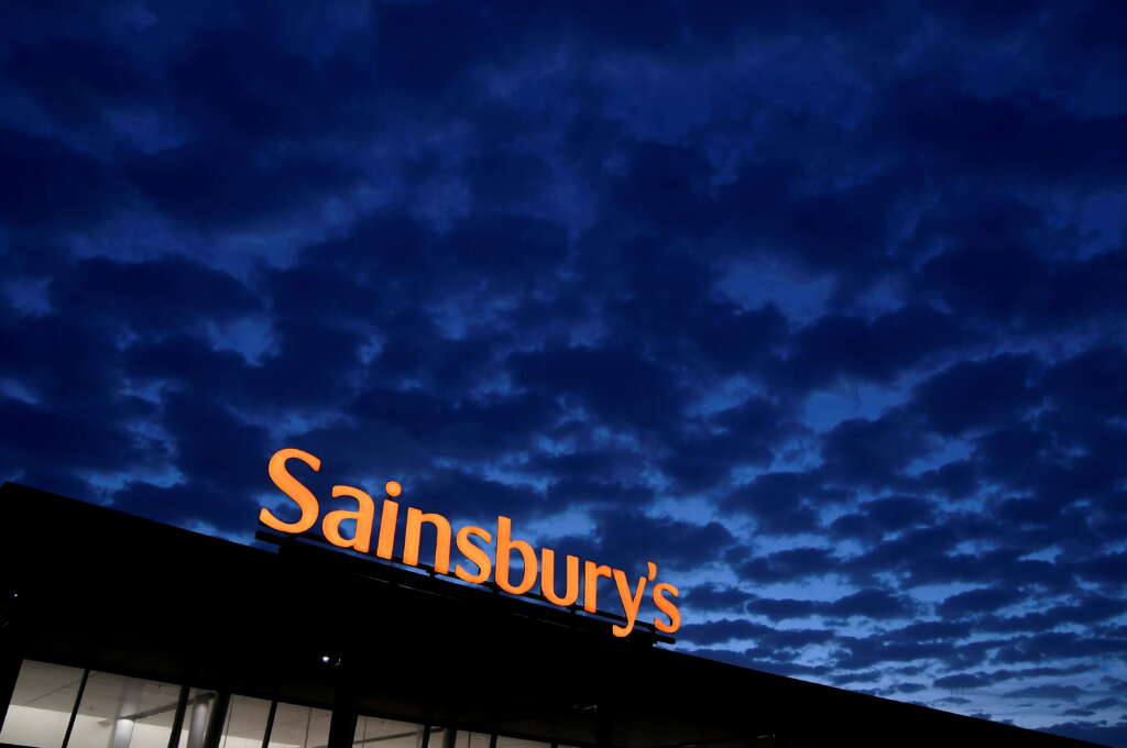 Shares in UK chain Sainsbury’s jump 11% on report of buyout interest