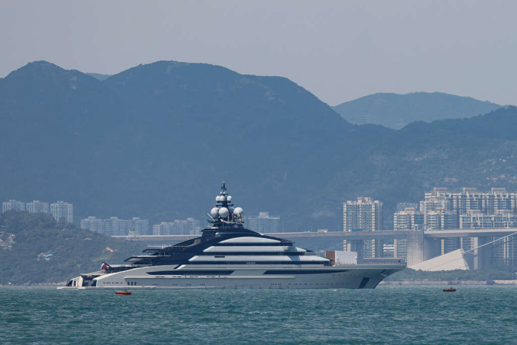 Luxury yacht owned by sanctioned Russian oligarch docked in Hong Kong