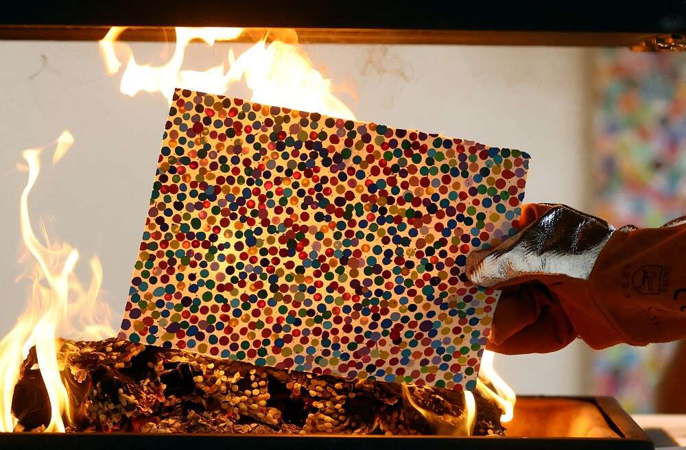 Damien Hirst burns artworks after collectors pick their NFTs instead