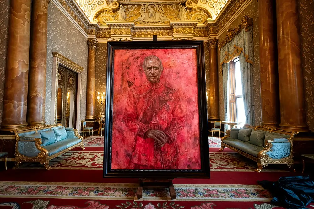 King Charles unveils his first portrait since coronation