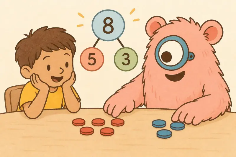 Breaking apart 8 with counters