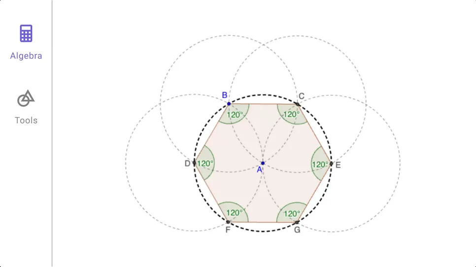 Geometry shapes in GeoGebra