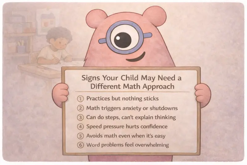 Signs Your Child Needs a Different Math Approach (Not More Practice)