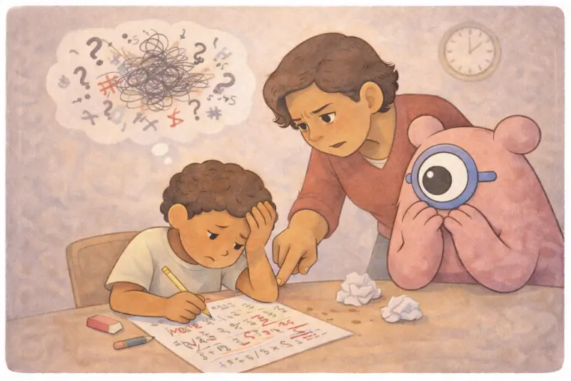 How Parents Accidentally Increase Math Anxiety in Kids