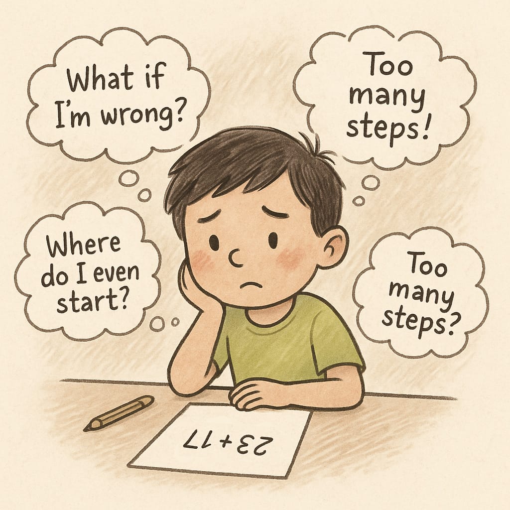 Why Your ADHD Child Freezes at Math (And It's Not Laziness!)