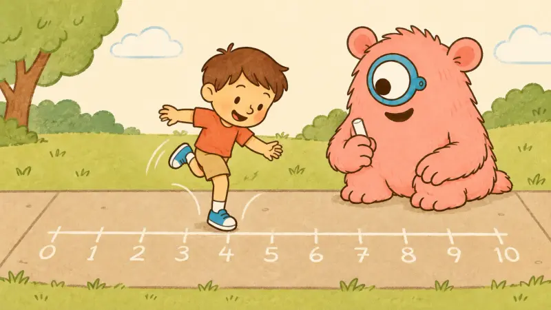 Hopping on the Number Line