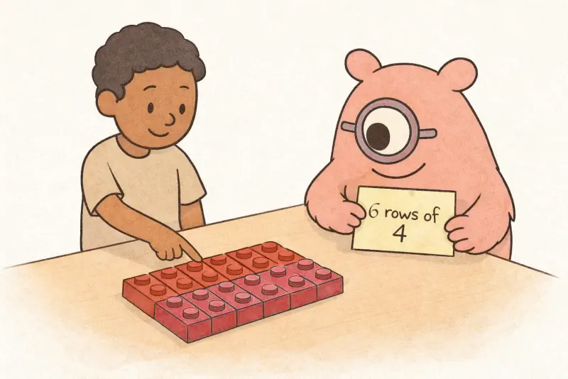 Multiplication for Dyscalculia: From Skip Counting to Arrays