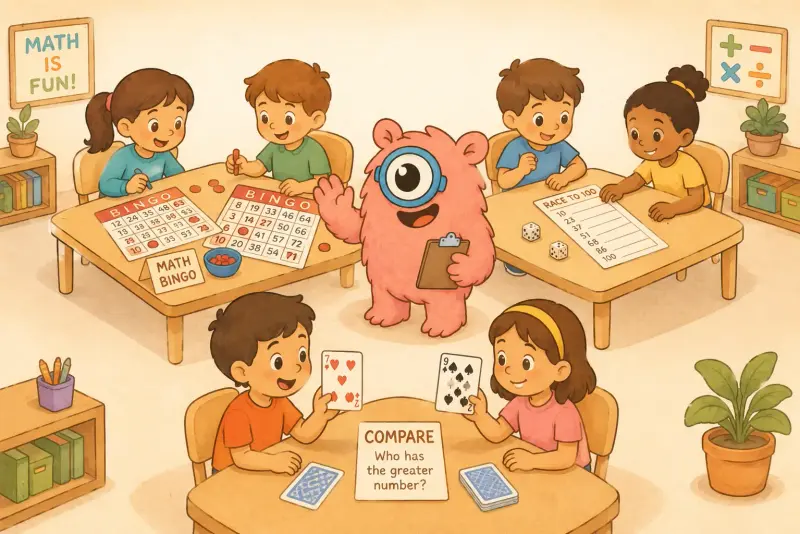 Math games for elementary classrooms