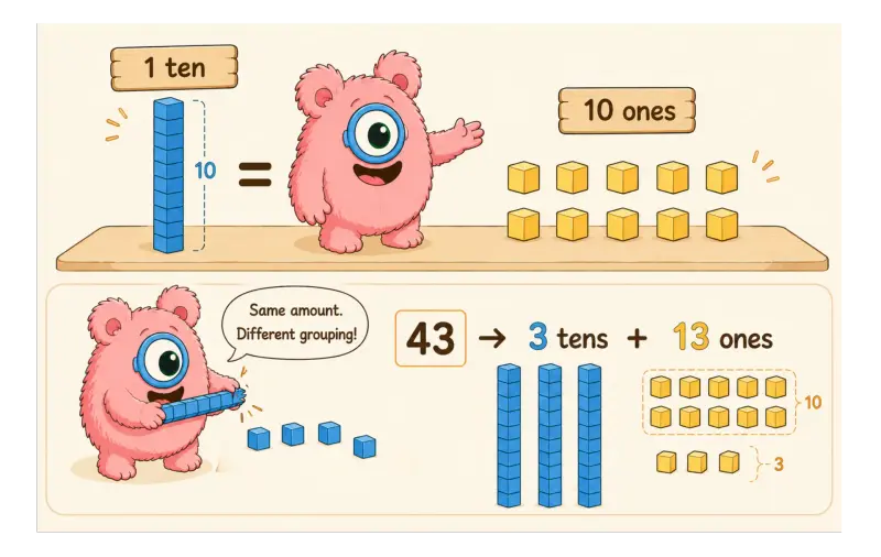 How to Explain Regrouping in Subtraction Without Confusing Your Child