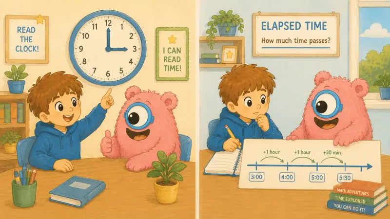 Telling Time and Elapsed Time: A Visual Guide for Neurodivergent Learners