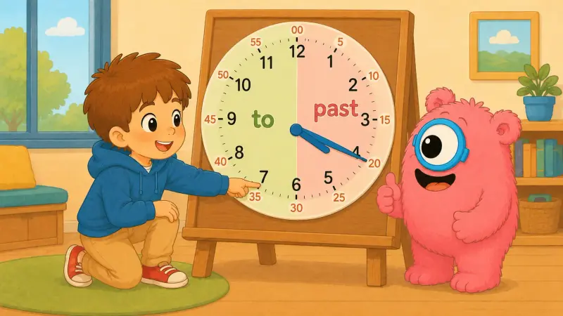 Visual strategies for telling time